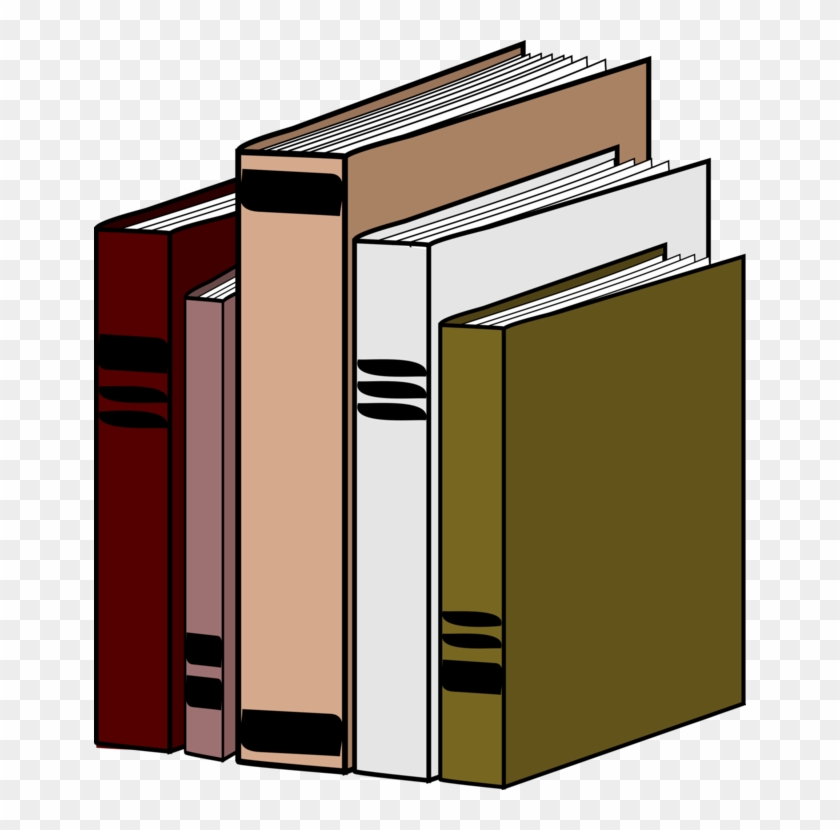 Bookcase Children's Literature Library Stack Computer - Books Standing Up Clipart - Png Download