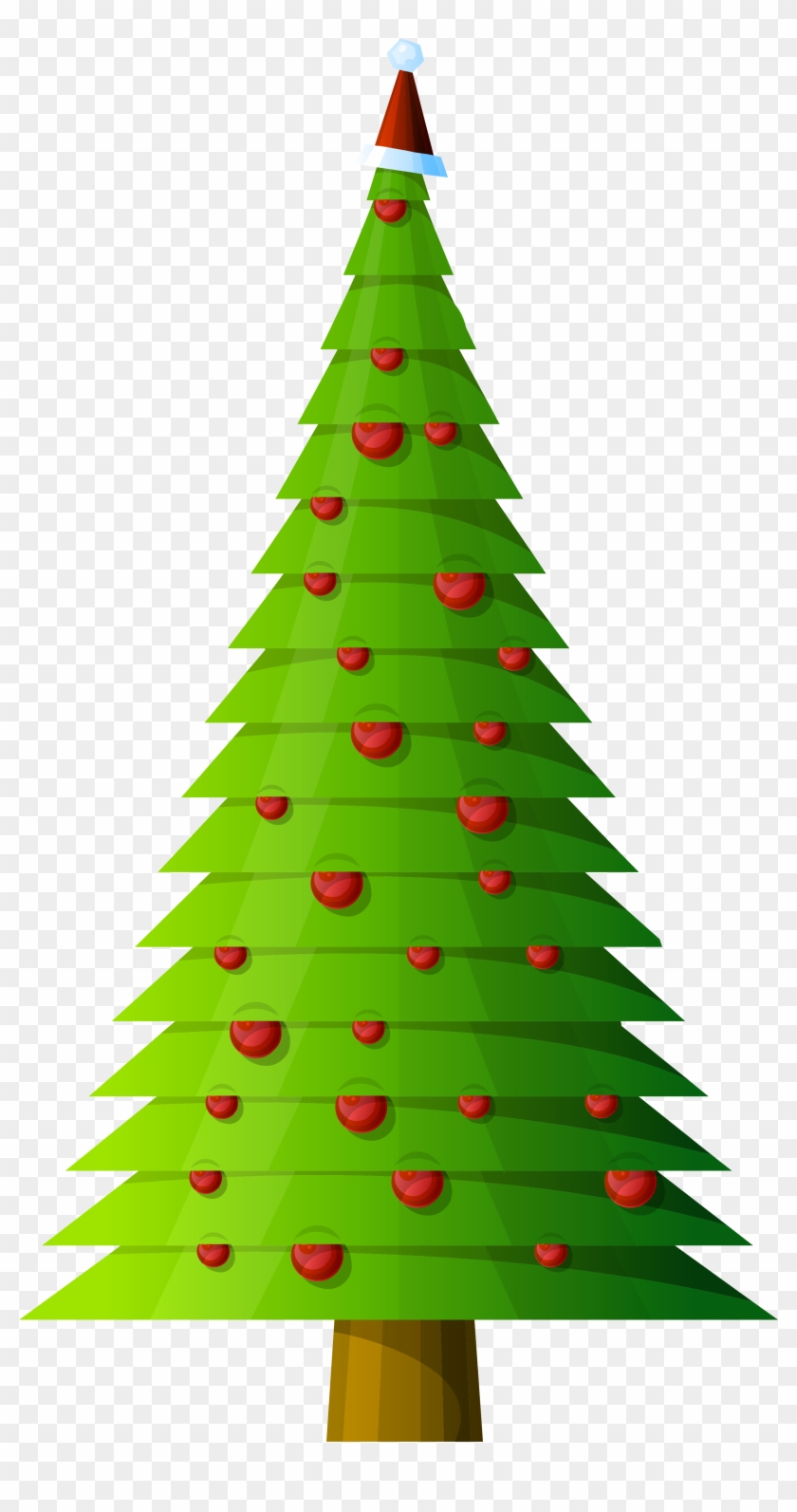 Tall Christmas Tree Clipart - Png Download
