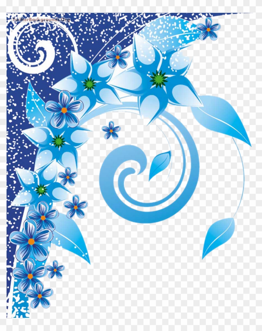 Floral Swirls Photoshop Background Png - Cover Page Design For Project Clipart
