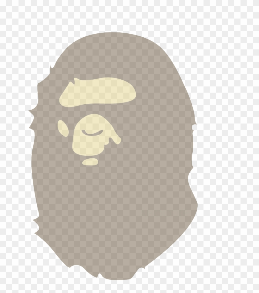 “ Semi Transparent Bape Logo Png So It Will Blend It - Bathing Ape Logo Vector Clipart #49315