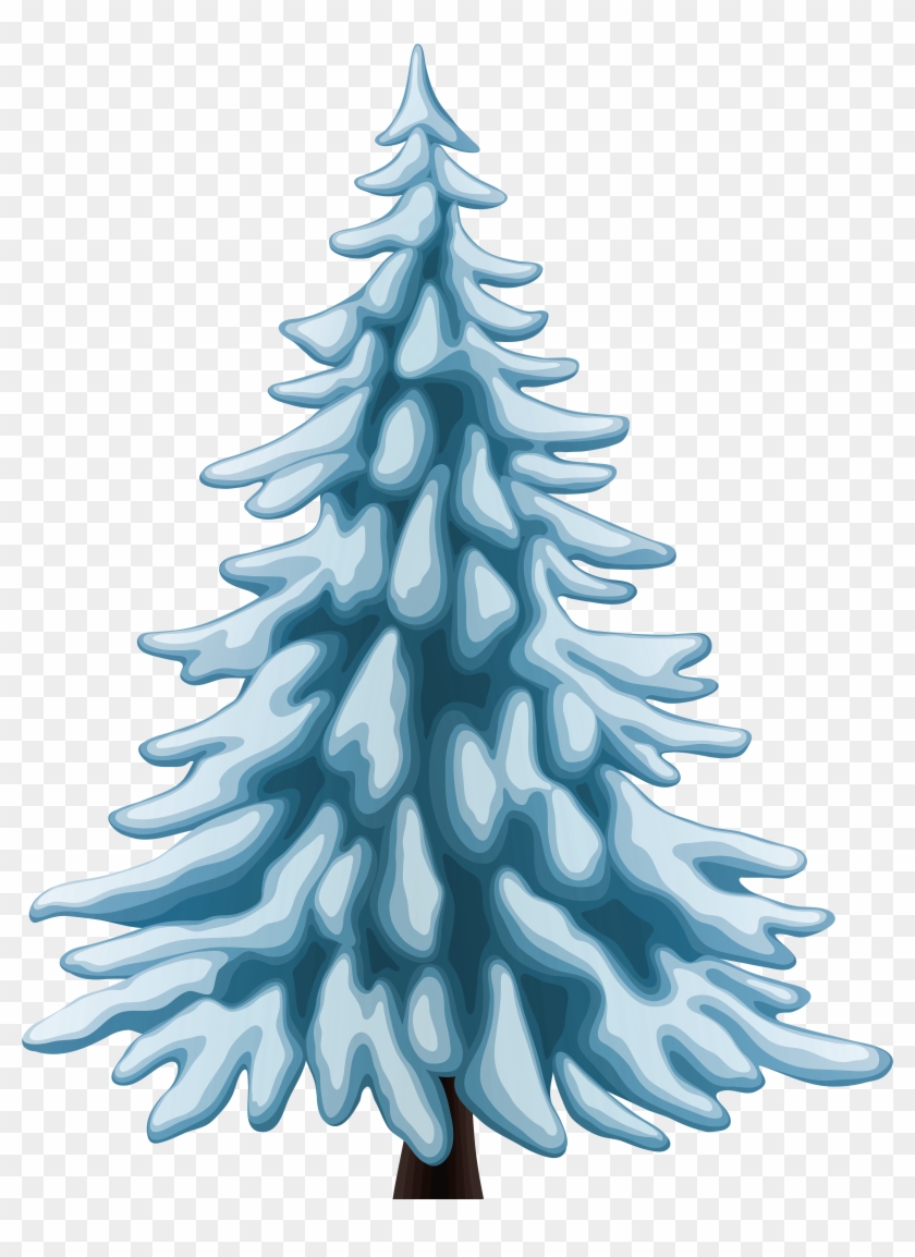 Winter Pine Tree Png Clip Art Image - Clipart Winter Tree Png Transparent Png #49316