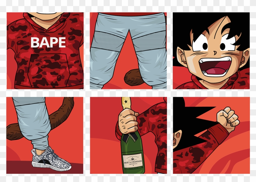 Songoku Bape , Png Download Clipart #49460