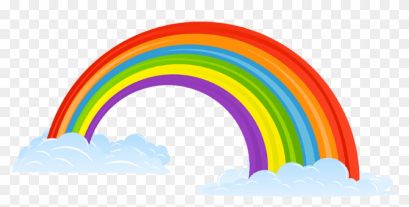 Free Png Download Rainbow With Clouds Png Images Background - Clipart Of Clouds Transparent Png