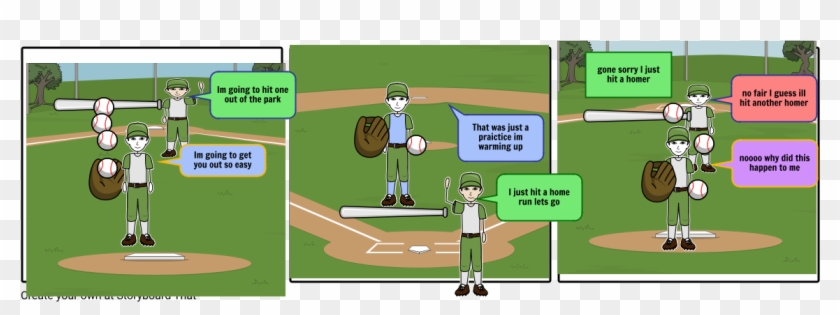 The Awesome Baseball Player - Cartoon Clipart