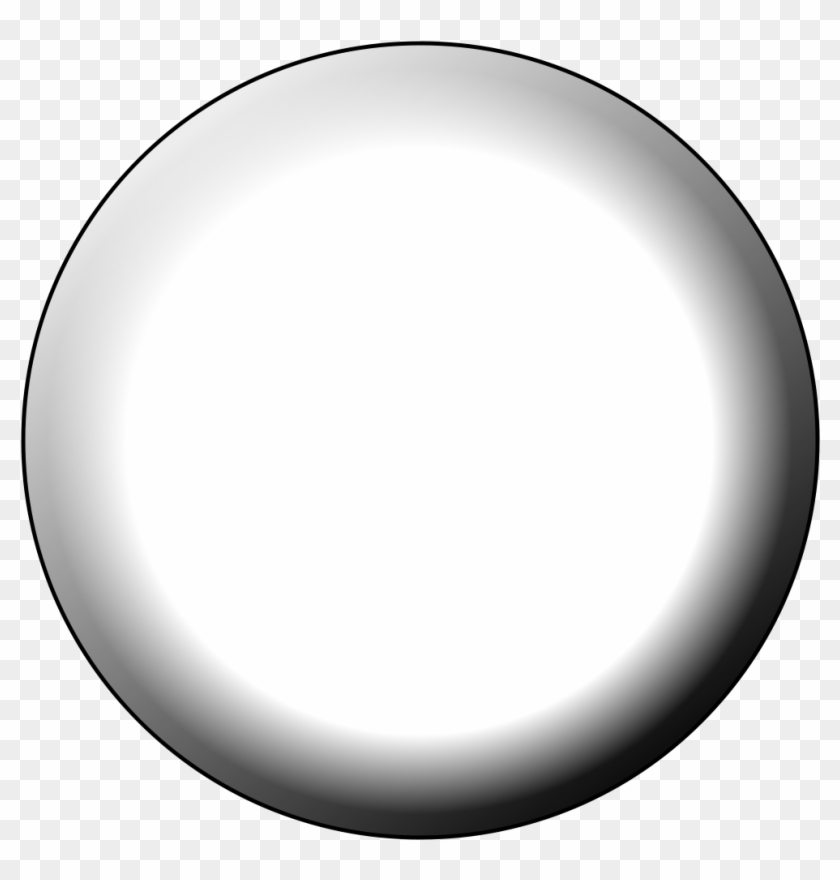 Image Free Sphere Oval Material Transprent Png Free - Button White Png Clipart #49876