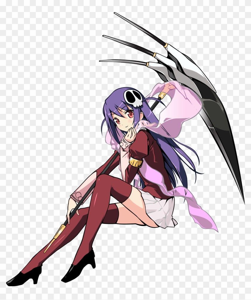 Download Png - Anime Girl Holding A Scythe Clipart
