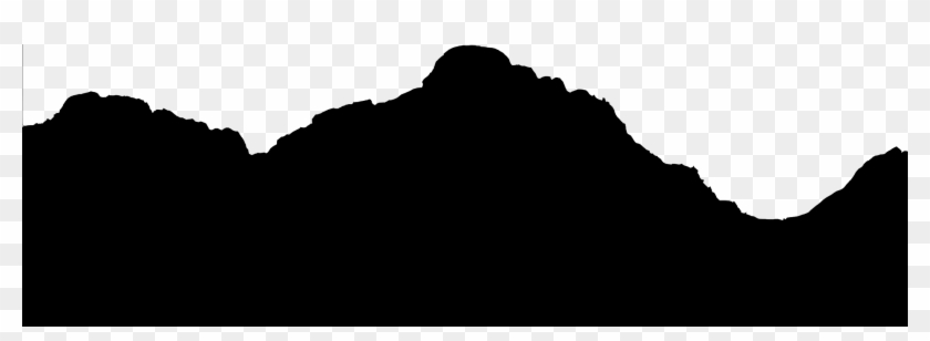 Send Us An Email - Mountain Landscape Silhouette Black Mountains Png Clipart #400116