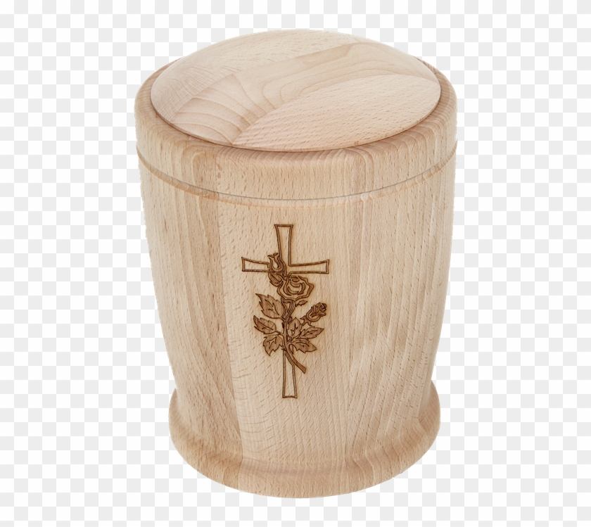 Wooden Urn Beech Cross Flower - Plywood Clipart