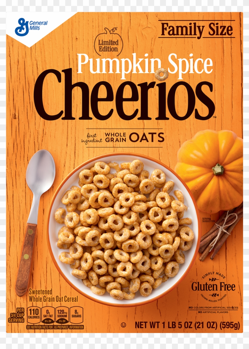 Pumpkin Spice Cheerios Cereal Clipart