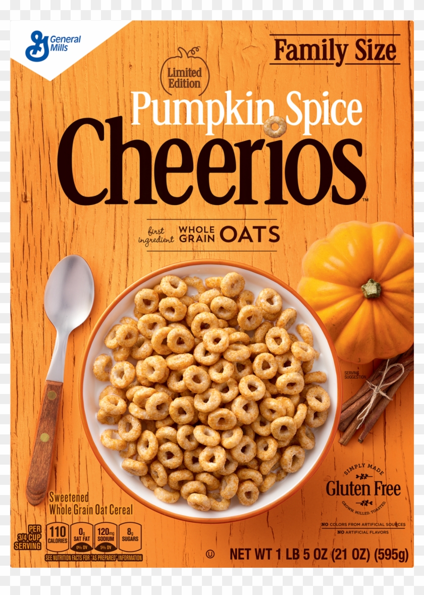 Pumpkin Spice Cheerios Cereal Clipart #401105