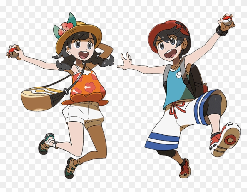 Pokemon And Moon The - Pokemon Ultra Sun And Moon Trainers Clipart