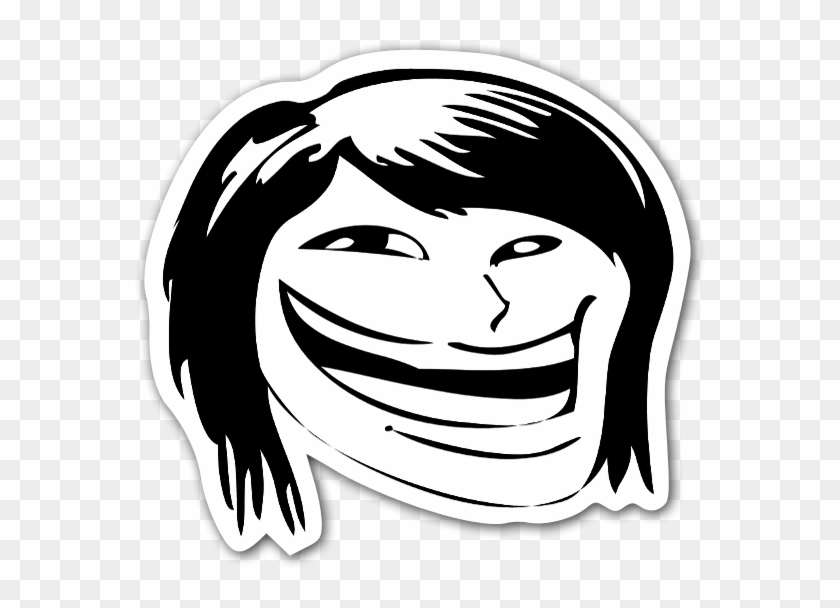 Memes Happy Hair Face Troll - Tu Tension Mat Le Clipart #401683