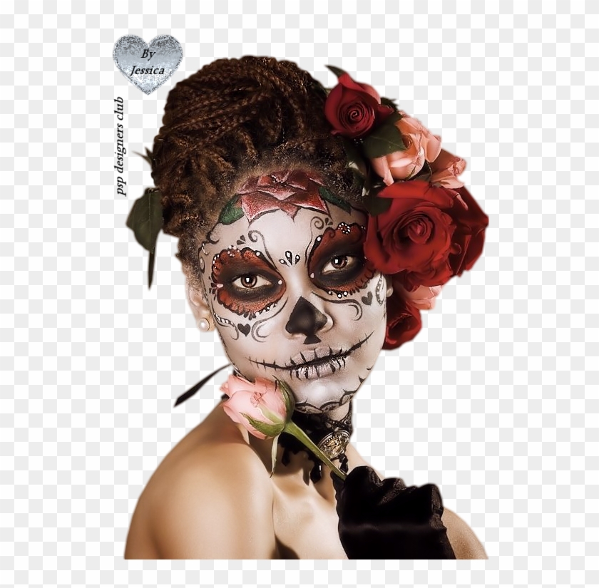Mexican Day Of Dead Makeup Clipart #401863