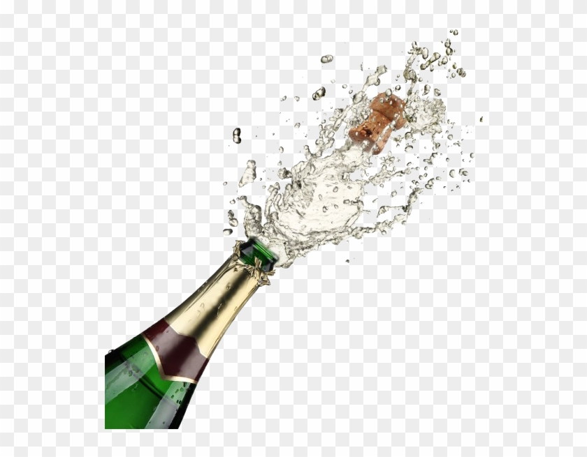 541 X 600 29 - Champagne Bottle Popping Png Clipart #401865