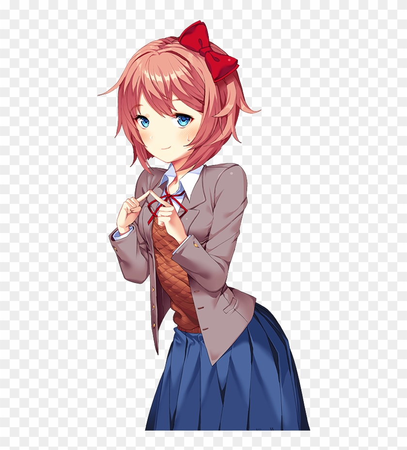 Doki Doki Literature Club Sayori Png , Png Download - Doki Doki Literature Club Sayori Gif Clipart #402141