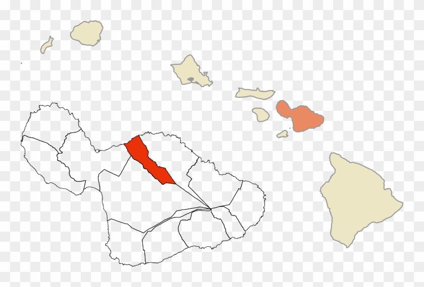 Historic Mokus Of Maui Map - Hawaii Map Clipart