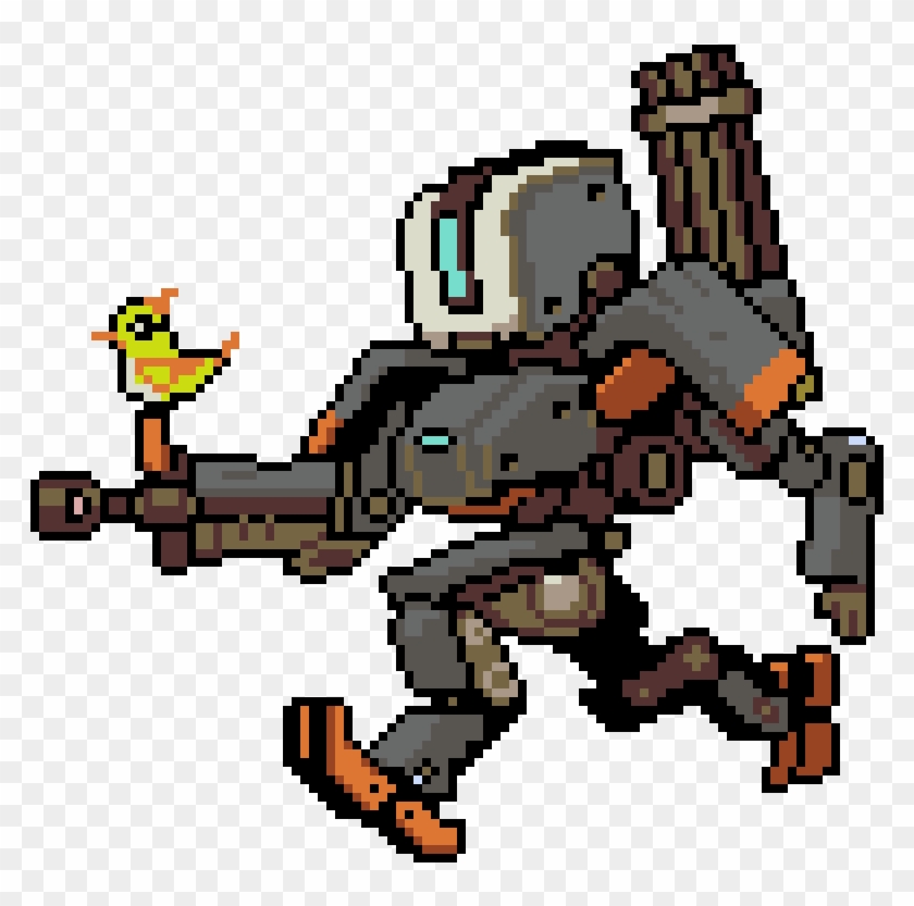 Overwatch Bastion Pixel Art , Png Download - Overwatch Bastion Blizzcon Skin Clipart #402381