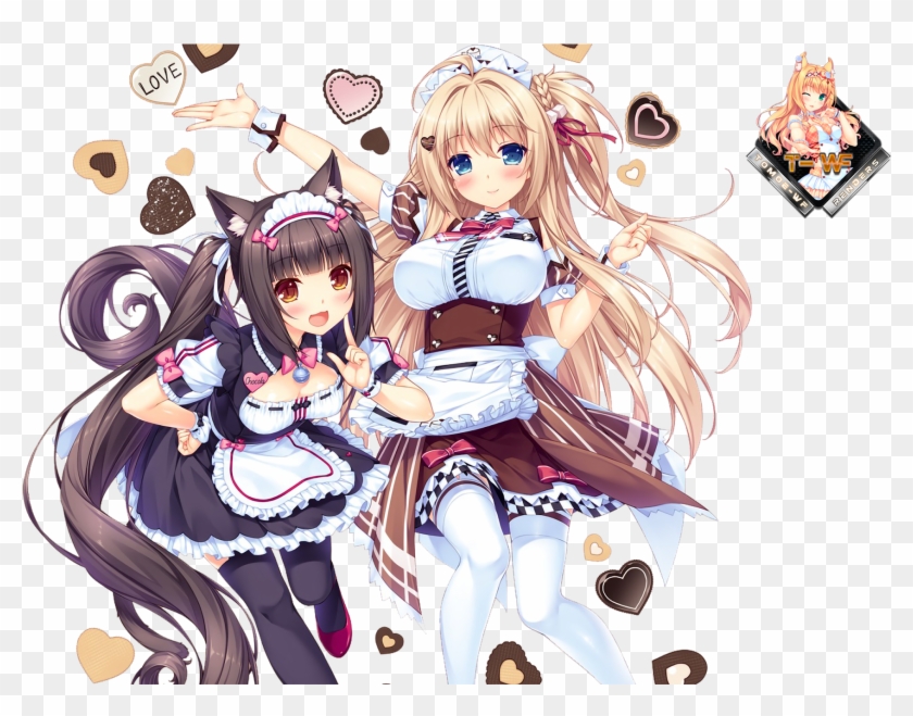 [cross] Chocola & Hanyang Tipe - Nekopara Chocola Clipart #402385