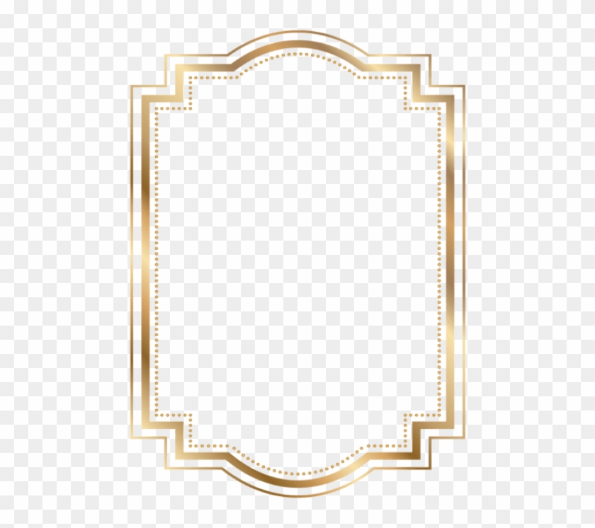 Free Png Download Border Frame Gold Transparent Clipart - Gold Border Png Free