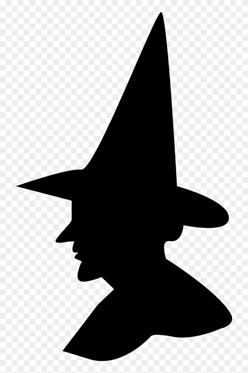 Free Witch Silhouette Tags Clipart - Silhouette Of A Witch - Png Download #402644