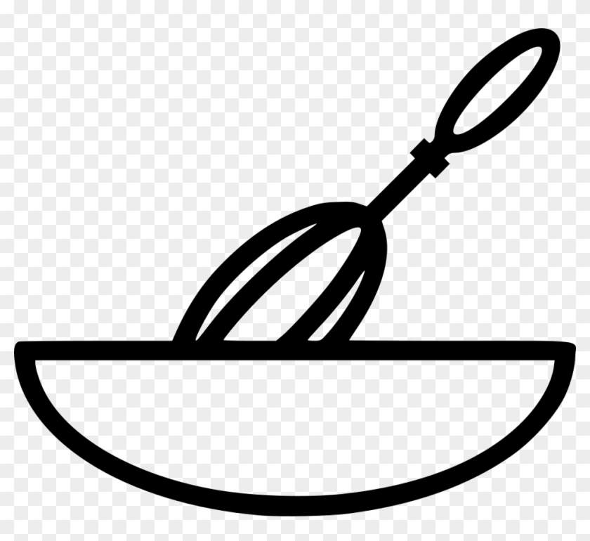 Png File - Mixing Bowl Clipart Black And White Transparent Png #402650