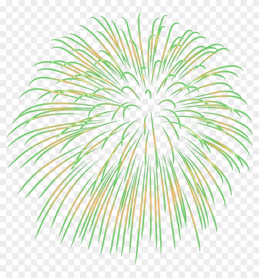 Firework Green Transparent Png Image - Green Fireworks Clipart Transparent Background