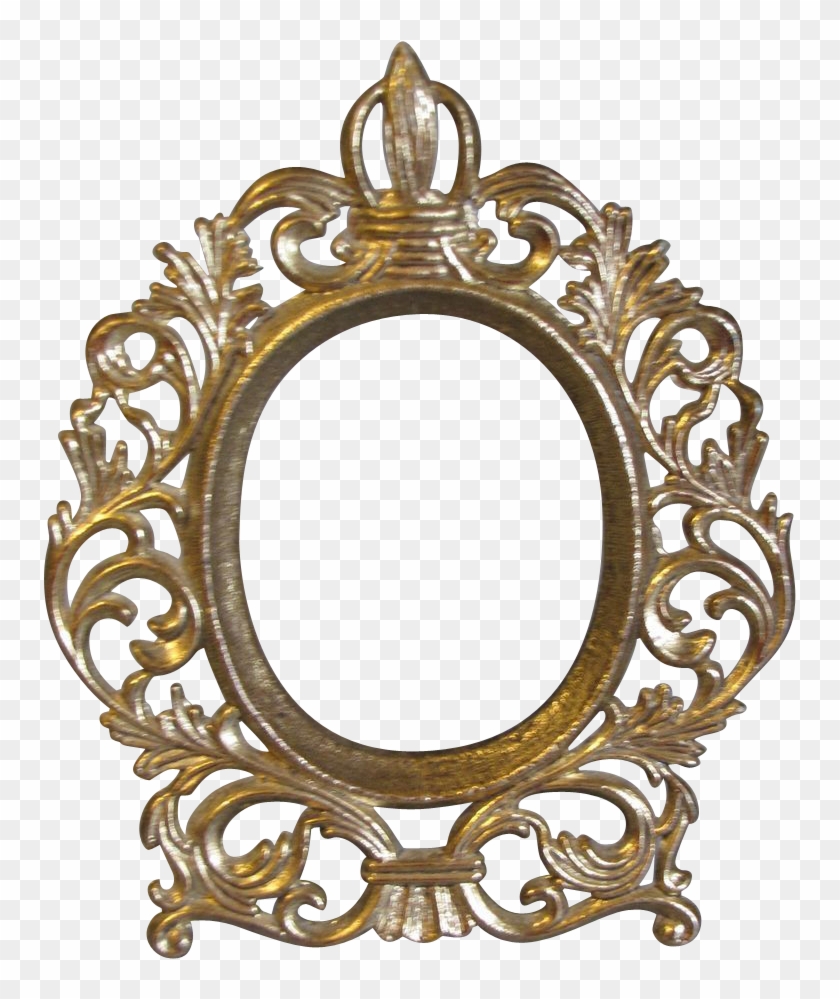 Vector Transparent Download Transparent Mirrors Gold - Oval Vintage Frame Png Clipart