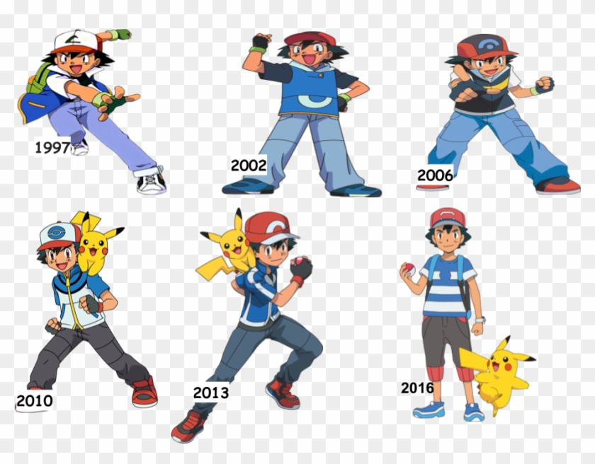 Gdy Pojawił Się Nowy Treaser Filmu Pokemon, Który Będzie - Versions Of Ash Ketchum Clipart