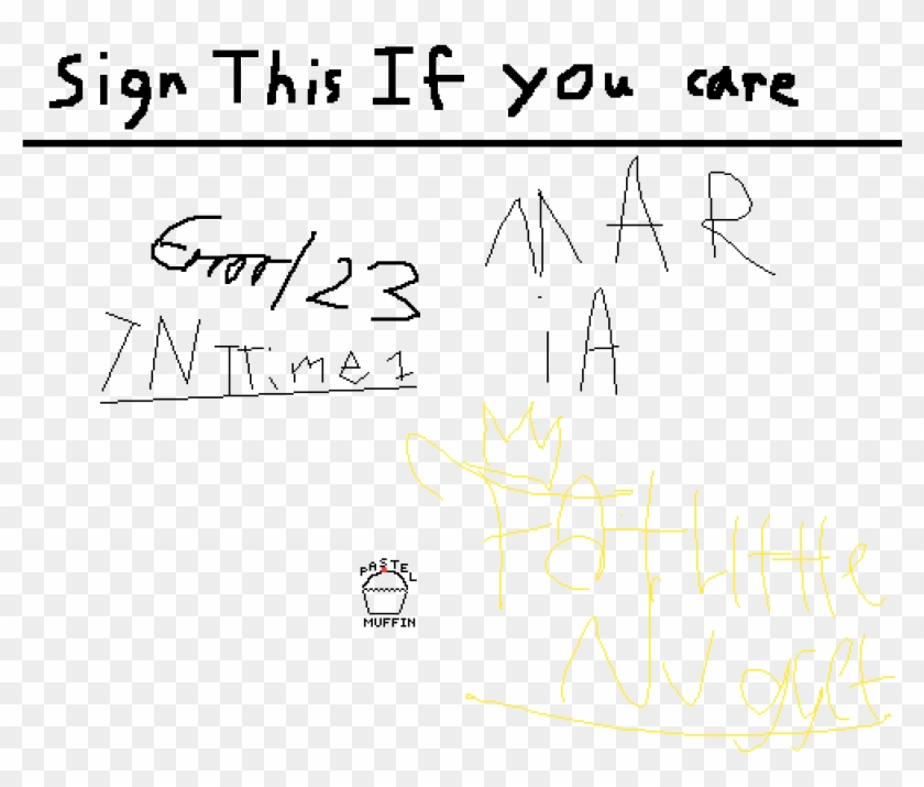 Sign If You Care - Handwriting Clipart #404561