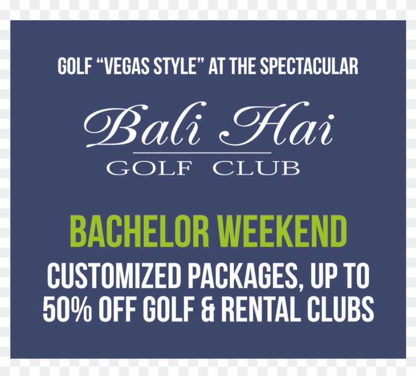 Bhgc180523 Bachelor Ig Artworkbali Hai Golf Club2018 - Evan Buday Clipart