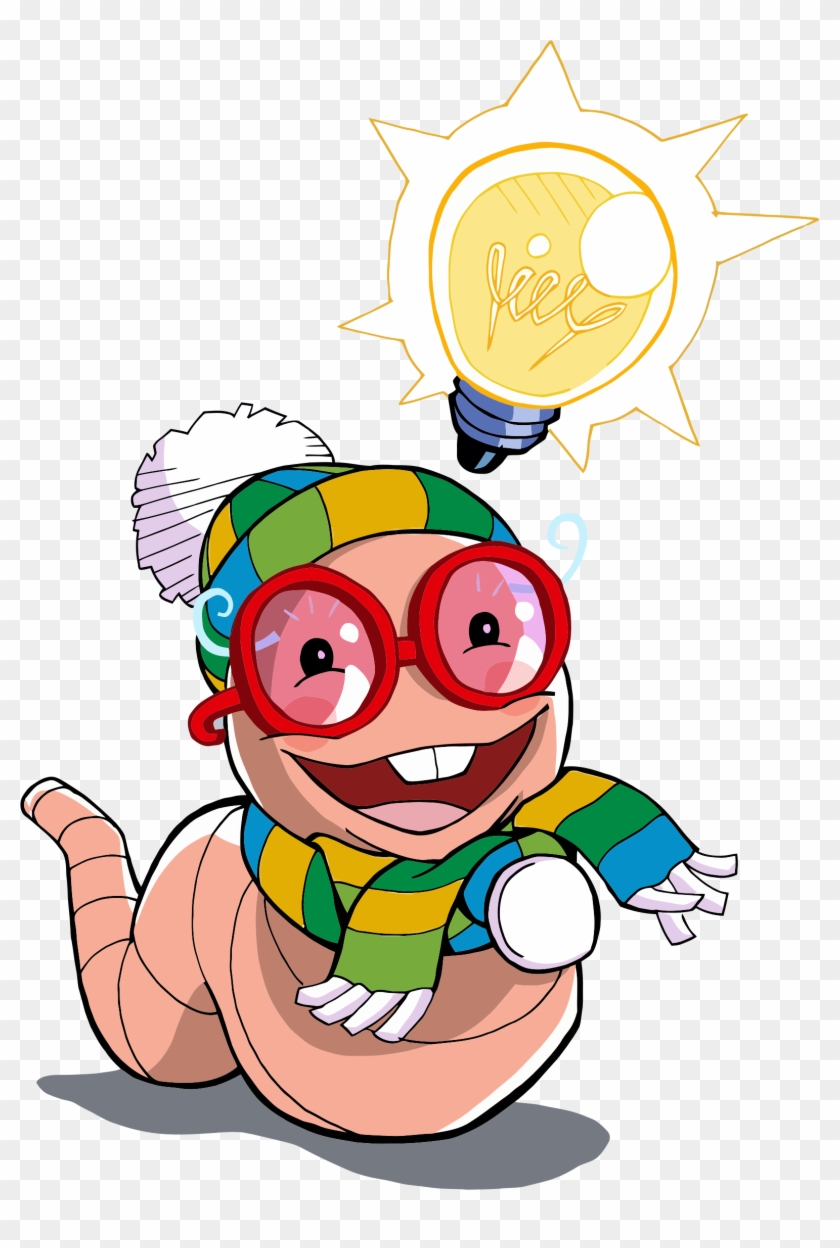 This Free Icons Png Design Of Nerdy Worm Clipart #405233