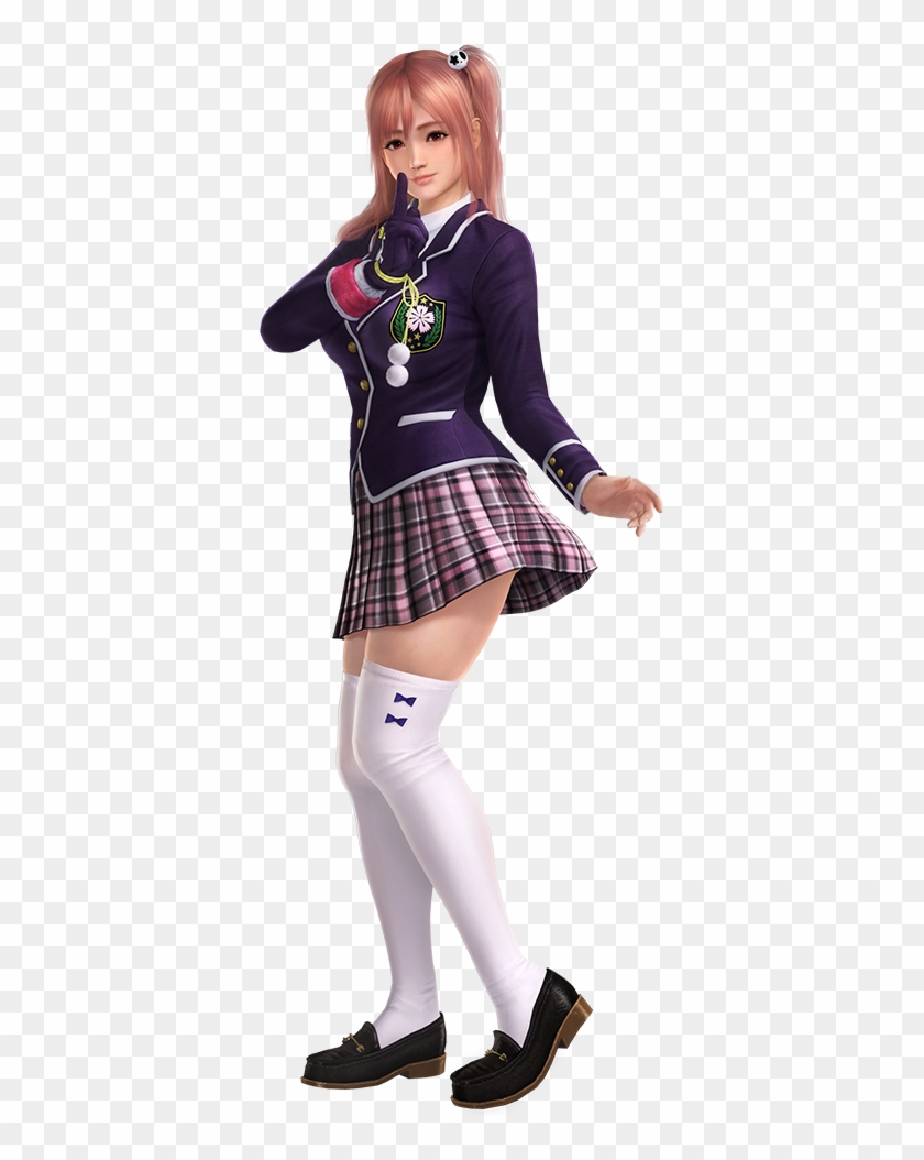 A Big Tittied Teen Schoolgirl Who Is As "anime" As - Doa Honoka Clipart