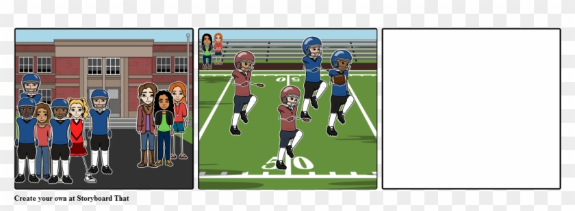The Jock And The Nerd - Football Player Clipart #405285