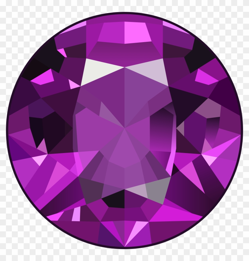 Diamonds Clipart Circle - Gemstones Clipart Png Transparent