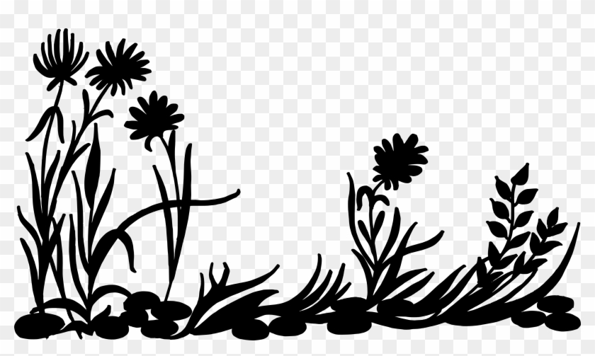 Free Download - Grass Plants Silhouette Png Clipart #405478