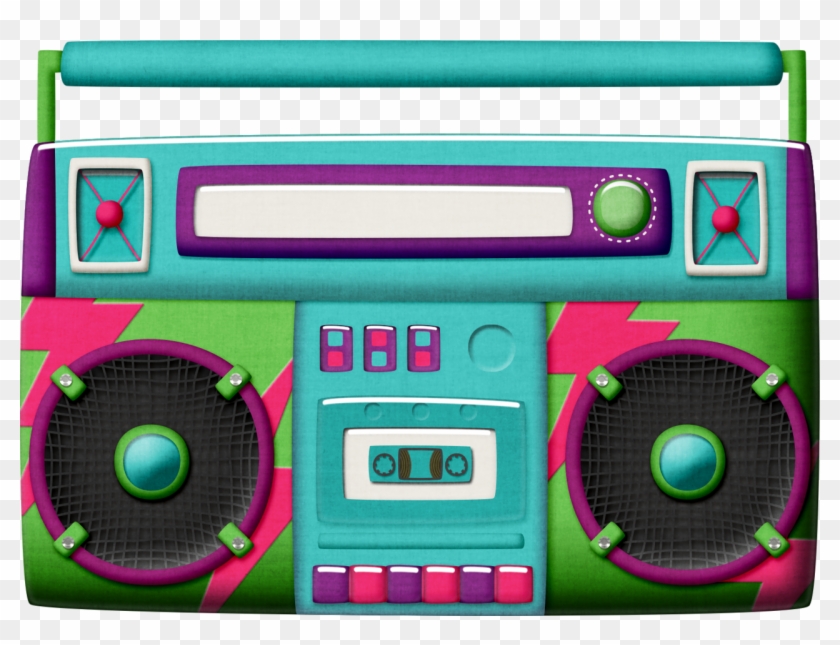 Ch B *✿* Totally 80's Thaty Borges - Boombox Clipart #405568