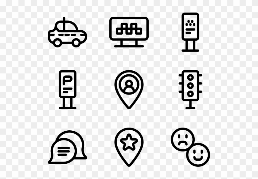 Taxi Service - Circle Clipart #406211