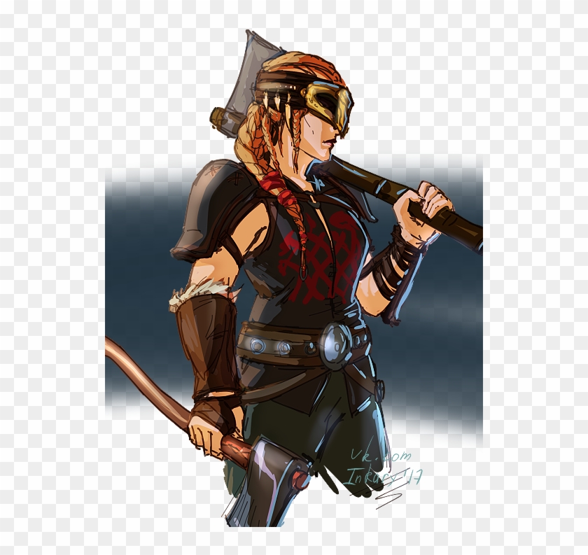 Heres My Grill - Berserker For Honor Female Art Clipart
