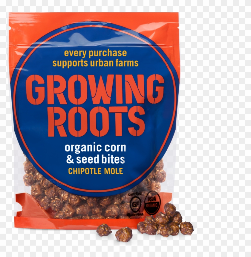 Growing Roots Organic Corn And Seed Snacks Cocoa Chipotle - Sultana Clipart
