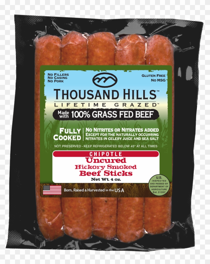 Chipotle Beef Sticks - Thousand Hills Cattle Clipart #406495