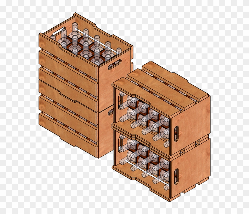 Stacked Wine Crates - Wine Crates Png Clipart #406855