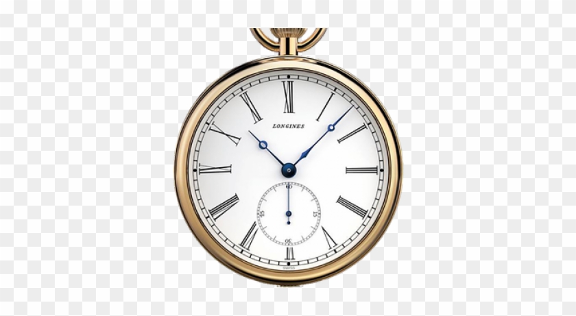Pocket Watch Clipart Chain Drawing - Ebay 180 Anniversary Longines Lepine Gold Pocket Watch - Png Download #406930