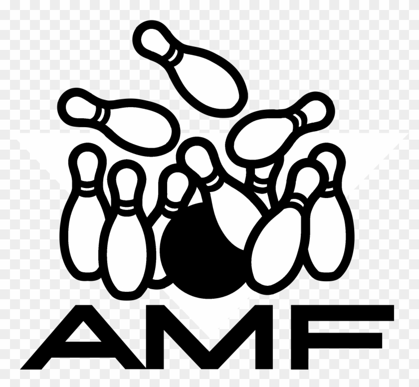 Amf Bowling Logo Black And White - Amf Bowling Logo Clipart #407013