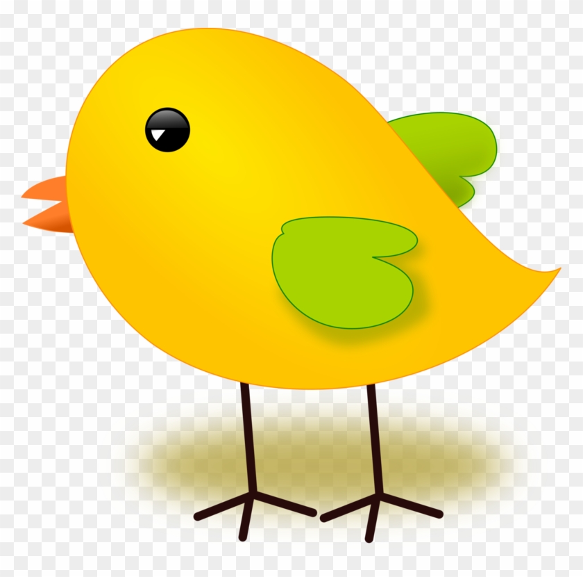 Chicken As Food Bird Poultry Kifaranga - Yellow Bird Vector Png Clipart #407101