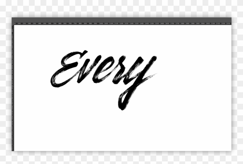 Just Figured Out A Good Process For A High-res Paintbrush - Calligraphy Clipart