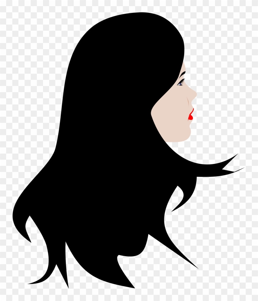 Beauty Salon Clip Art Free - Girl Hair Clip Art - Png Download