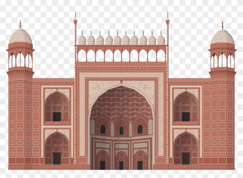 Main Gate Of Taj Mahal Clipart #407389
