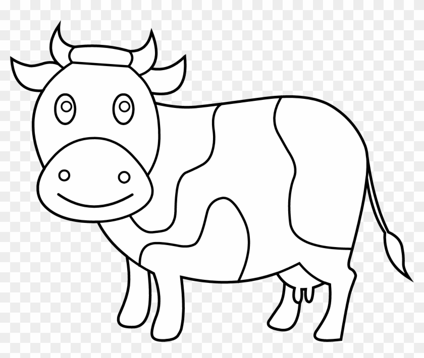 Gallery For Clip Art Andw Clipartcow - Coloring Book - Png Download #407776