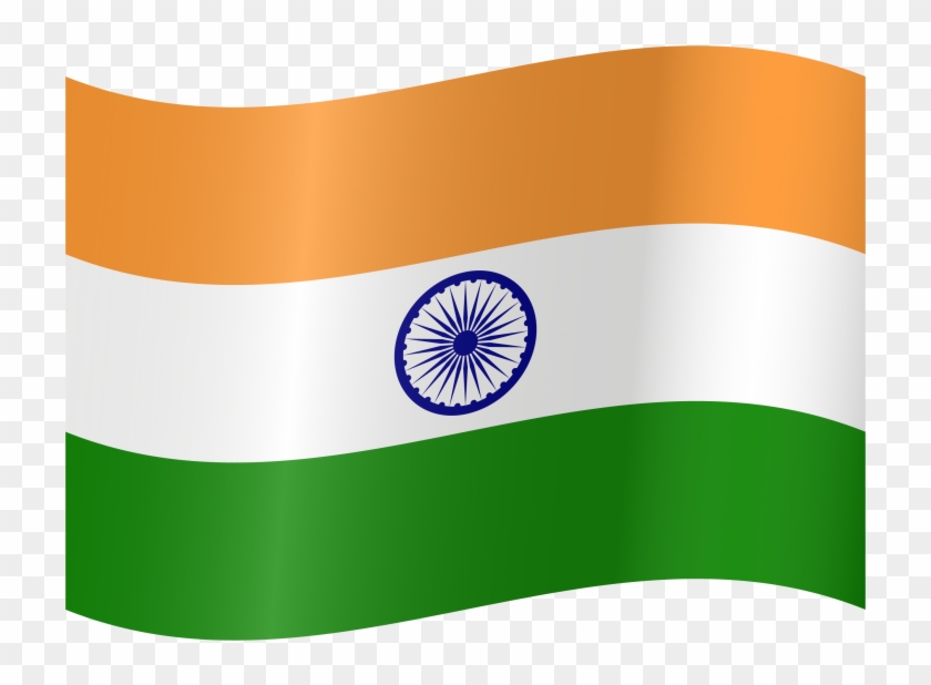 Indian Flag Waving - Whatsapp Indian Flag Emoji Clipart