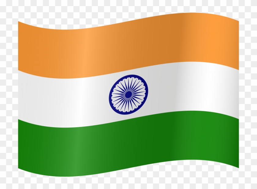 Indian Flag Waving - Whatsapp Indian Flag Emoji Clipart #407947
